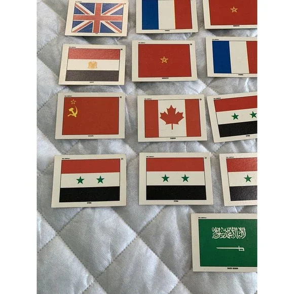 1991 Topps Desert Storm Flag Sticker Puzzle Cards Vintage 🇺🇸🇺🇸 36card Lot! - Picture 5 of 12